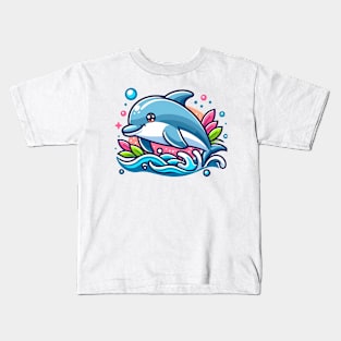 Dreamy Dolphin Dazzle Kids T-Shirt